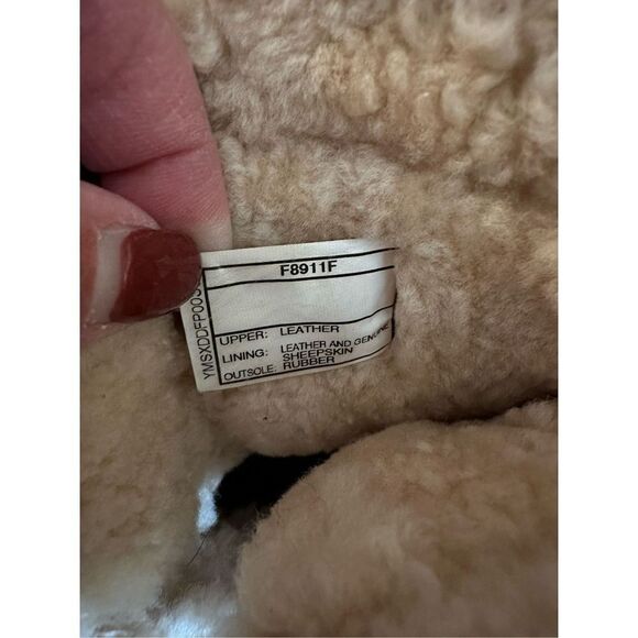 Ugg Caspia brown suede shearling boots 6 - Picture 10 of 11